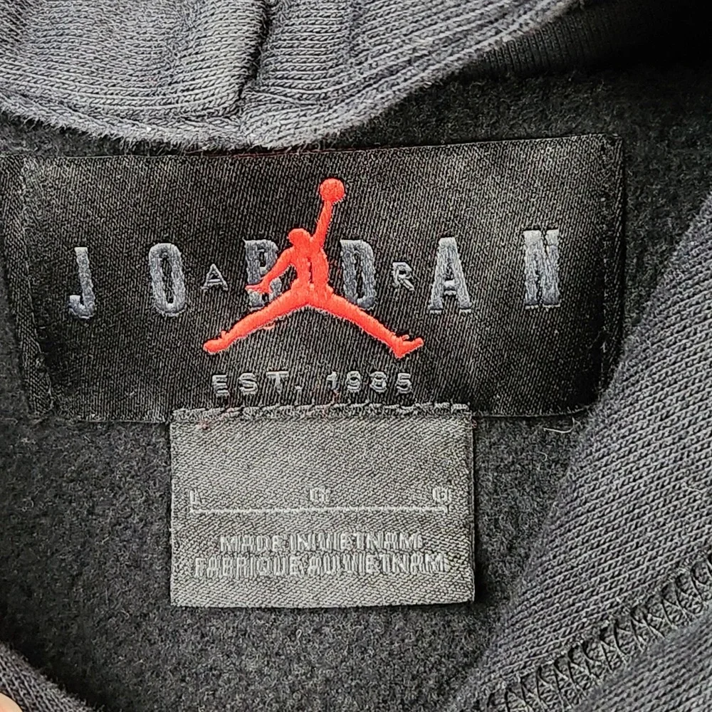 Nike Jordan Sorry For Your Loss Tour Hoodie Mens Large Black Roses‎ Sweatshirt